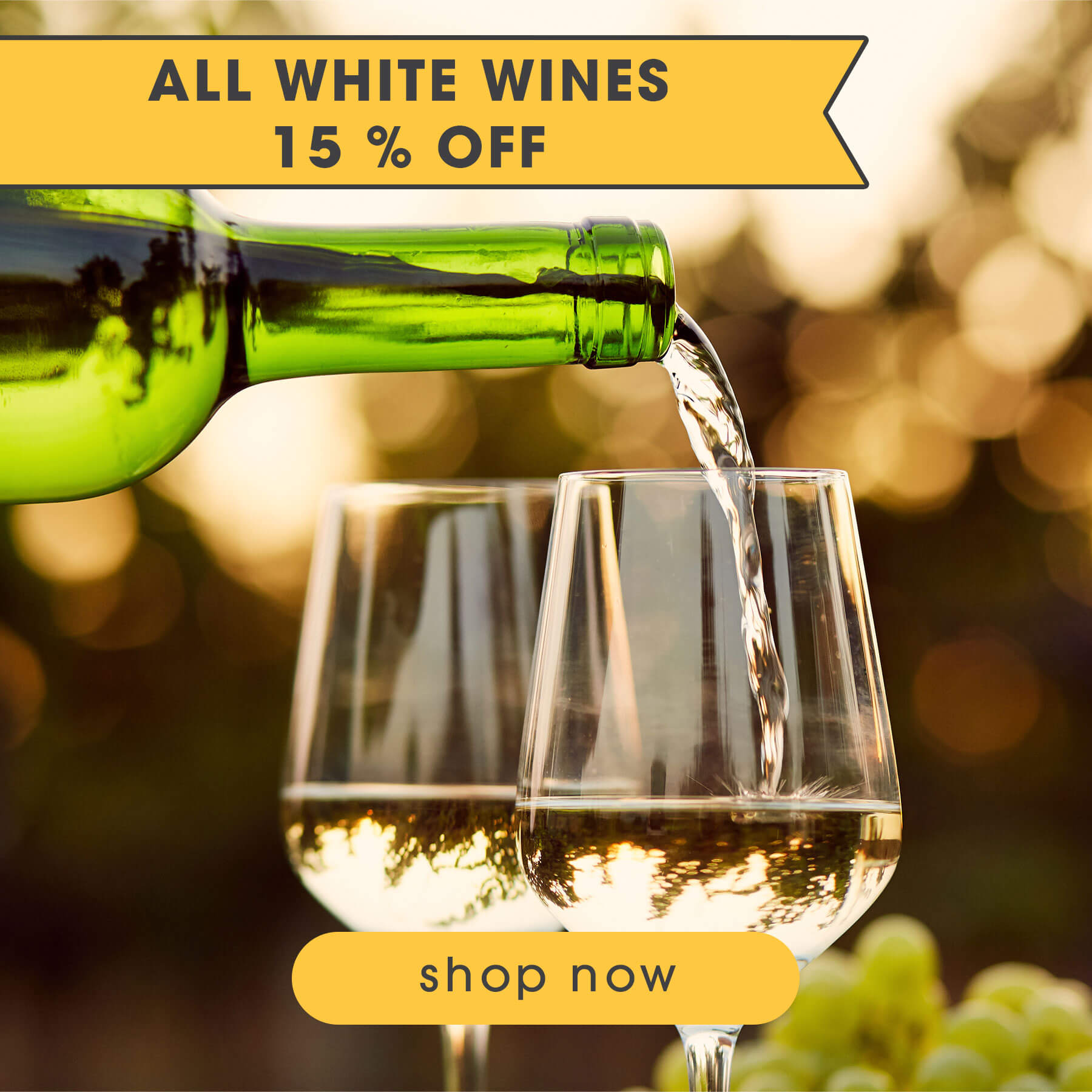 15% off all white wines | Food Related | San Antonio TX