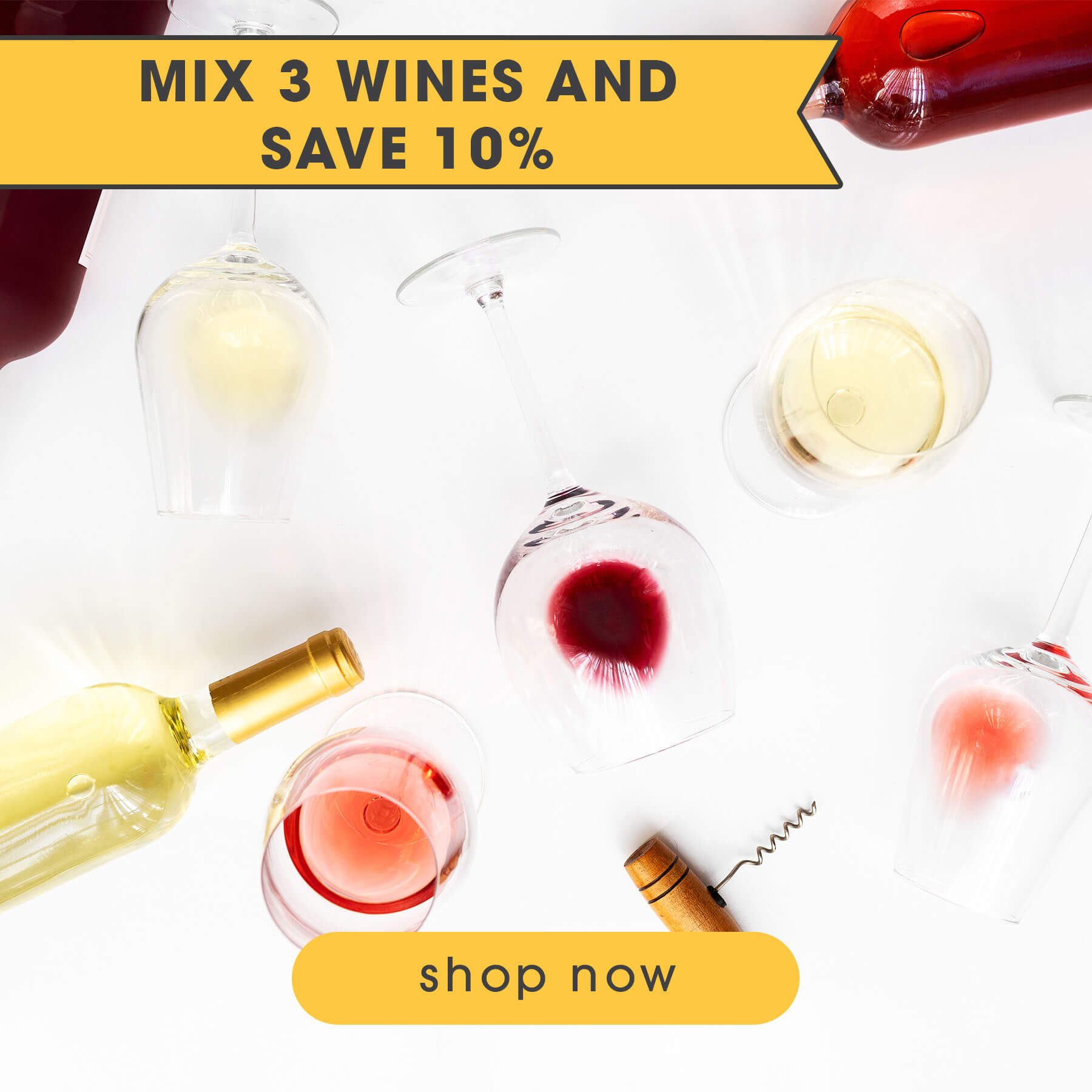 Mix any 3 wines and save 10% | Food Related | San Antonio TX