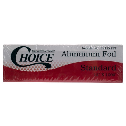 Choice 12 x 1000' Food Service Standard Aluminum Foil Roll